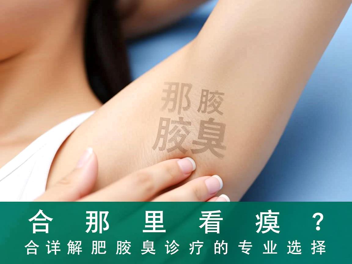合肥那里看腋臭？详解合肥腋臭诊疗的专业选择