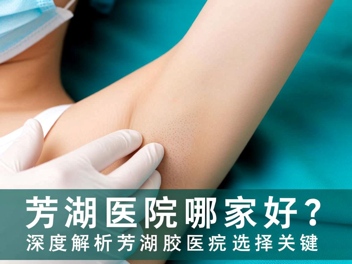 芜湖腋臭医院哪家好？深度解析芜湖腋臭医院的选择关键