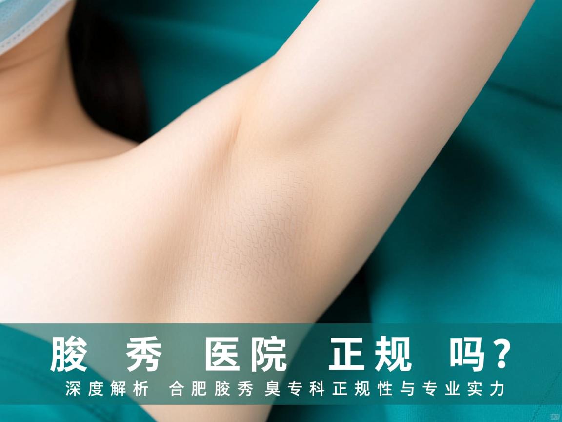 腋秀医院正规吗?深度解析合肥腋秀腋臭专科正规性与专业实力 腋秀医院正规吗?深度解析合肥腋秀腋臭专科正规性与专业实力