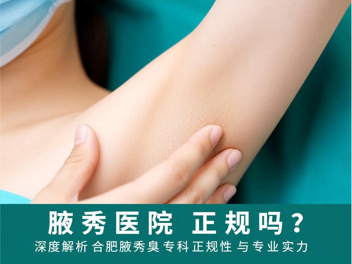 腋秀医院正规吗?深度解析合肥腋秀腋臭专科正规性与专业实力 腋秀医院正规吗?深度解析合肥腋秀腋臭专科正规性与专业实力