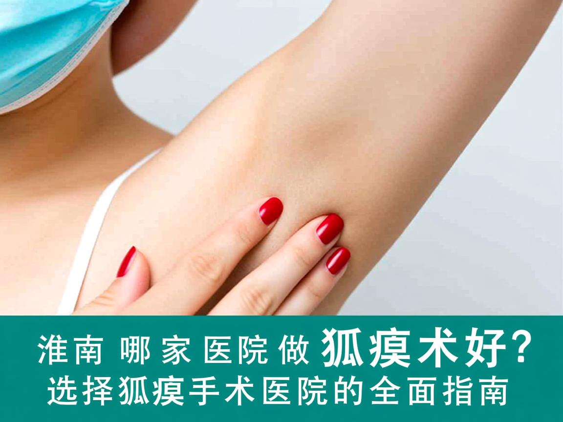 淮南哪家医院做狐臭术好？选择狐臭手术医院的全面指南