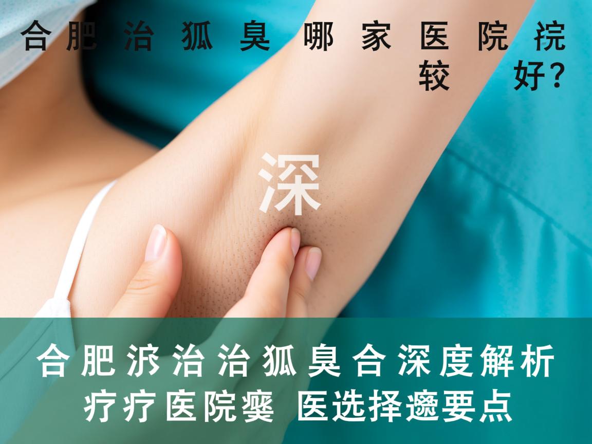 合肥治狐臭哪家医院较好？深度解析合肥治狐臭医院的选择要点