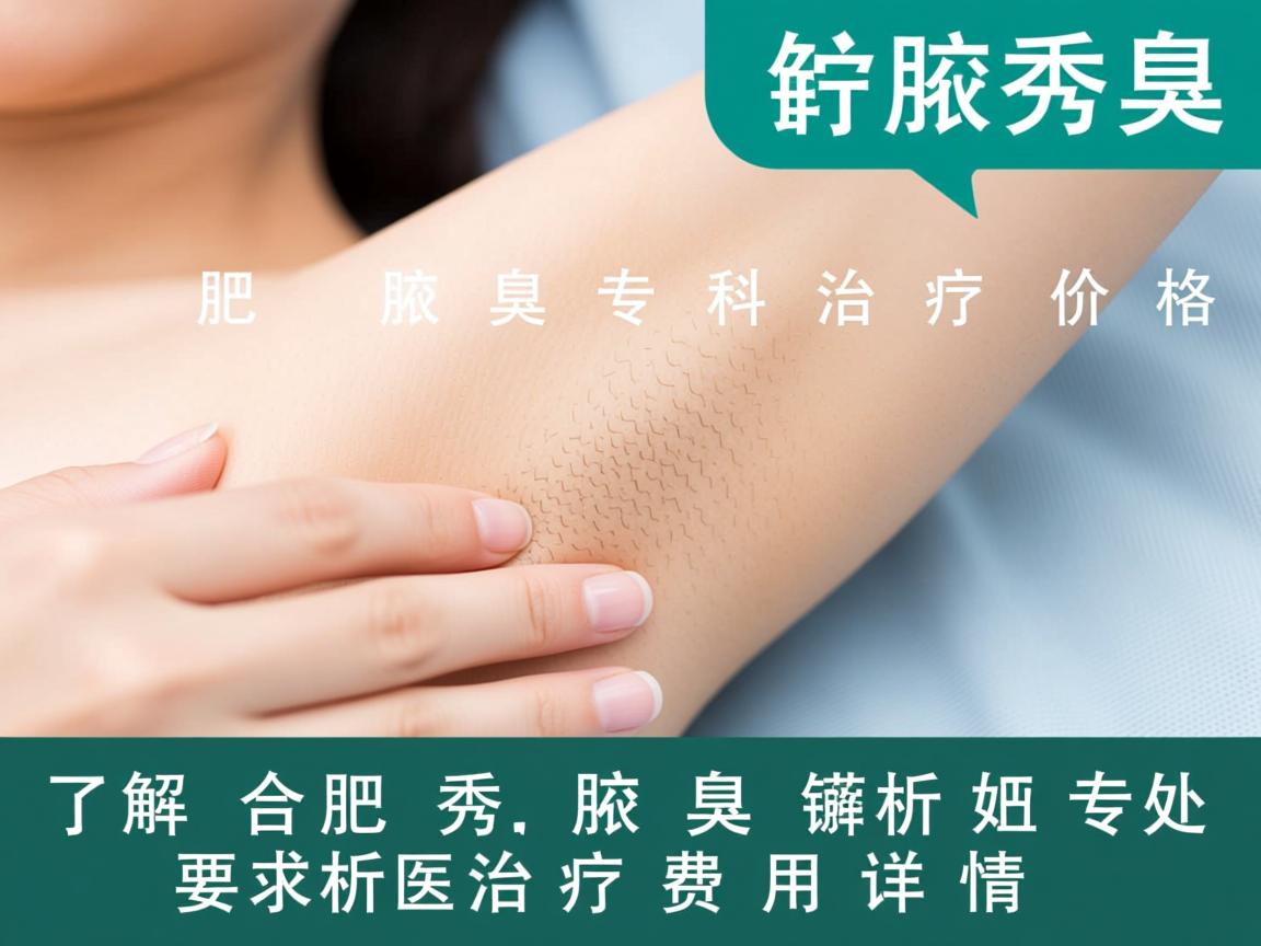 了解合肥腋秀腋臭专科治疗价格,解析腋臭治疗费用详情 了解合肥腋秀腋臭专科治疗价格,解析腋臭治疗费用详情