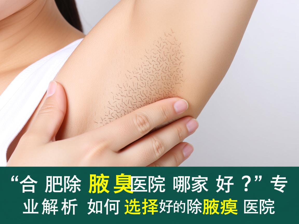 合肥除腋臭医院哪家好？专业解析如何选择好的除腋臭医院