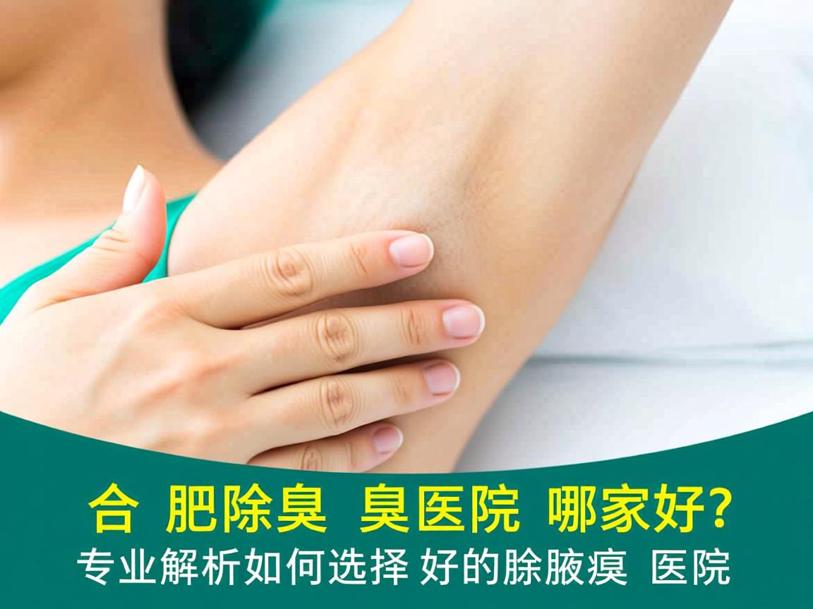 合肥除腋臭医院哪家好？专业解析如何选择好的除腋臭医院