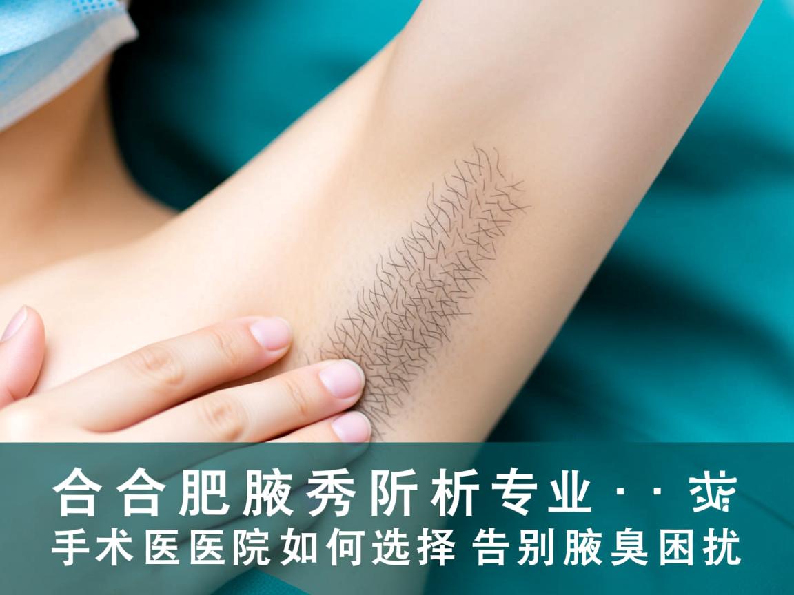 合肥腋秀解析，专业腋臭手术医院如何选择，告别腋臭困扰