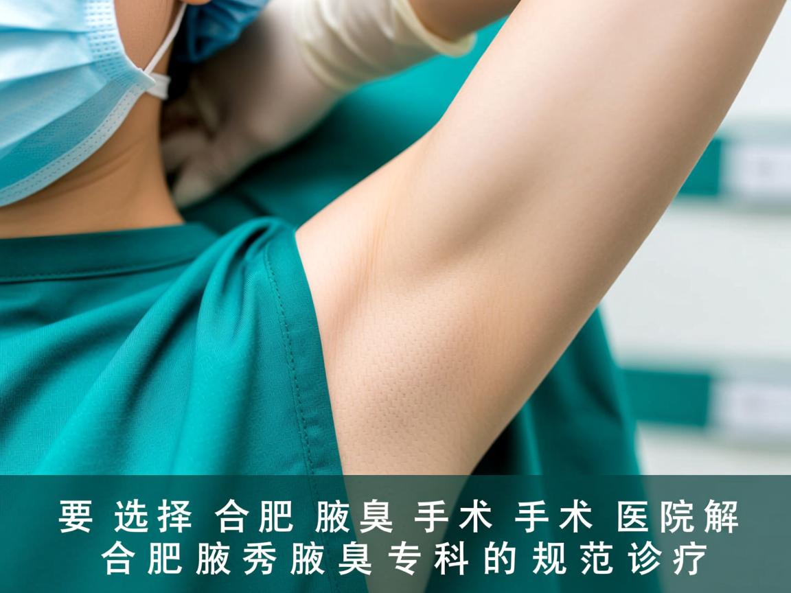 选择合肥腋臭手术医院,解析合肥腋秀腋臭专科的规范诊疗 选择合肥腋臭手术医院,解析合肥腋秀腋臭专科的规范诊疗