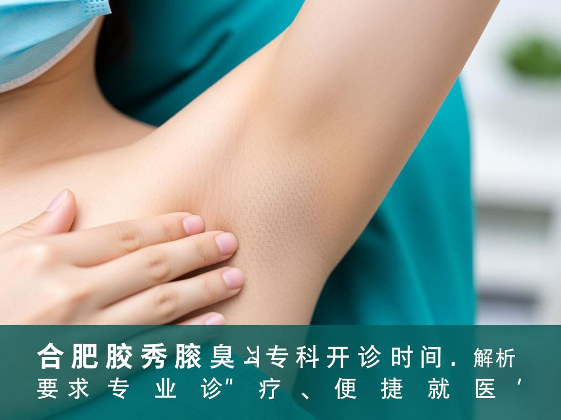 合肥腋秀腋臭专科开诊时间解析,专业诊疗,便捷就医 合肥腋秀腋臭专科开诊时间解析,专业诊疗,便捷就医