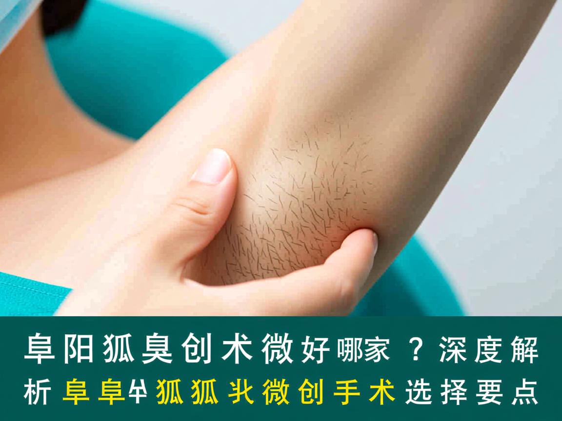 阜阳狐臭微创手术哪家好？深度解析阜阳狐臭微创手术选择要点