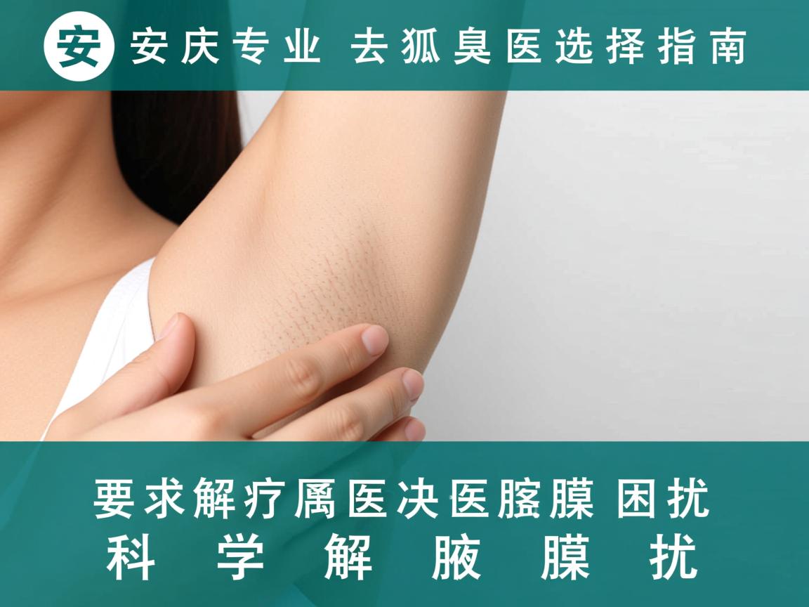 安庆专业去狐臭医院选择指南,科学解决腋臭困扰 安庆专业去狐臭医院选择指南,科学解决腋臭困扰