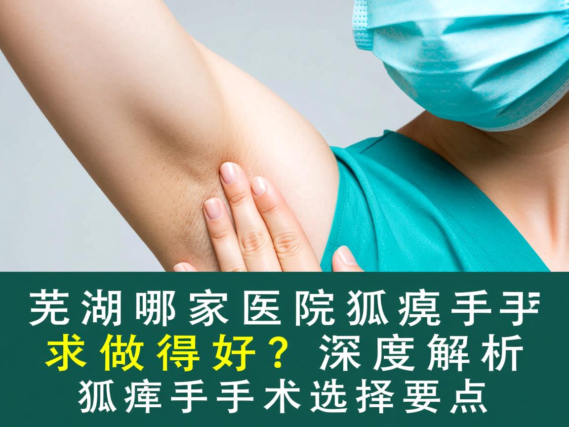 芜湖哪家医院狐臭手术做得好？深度解析狐臭手术选择要点