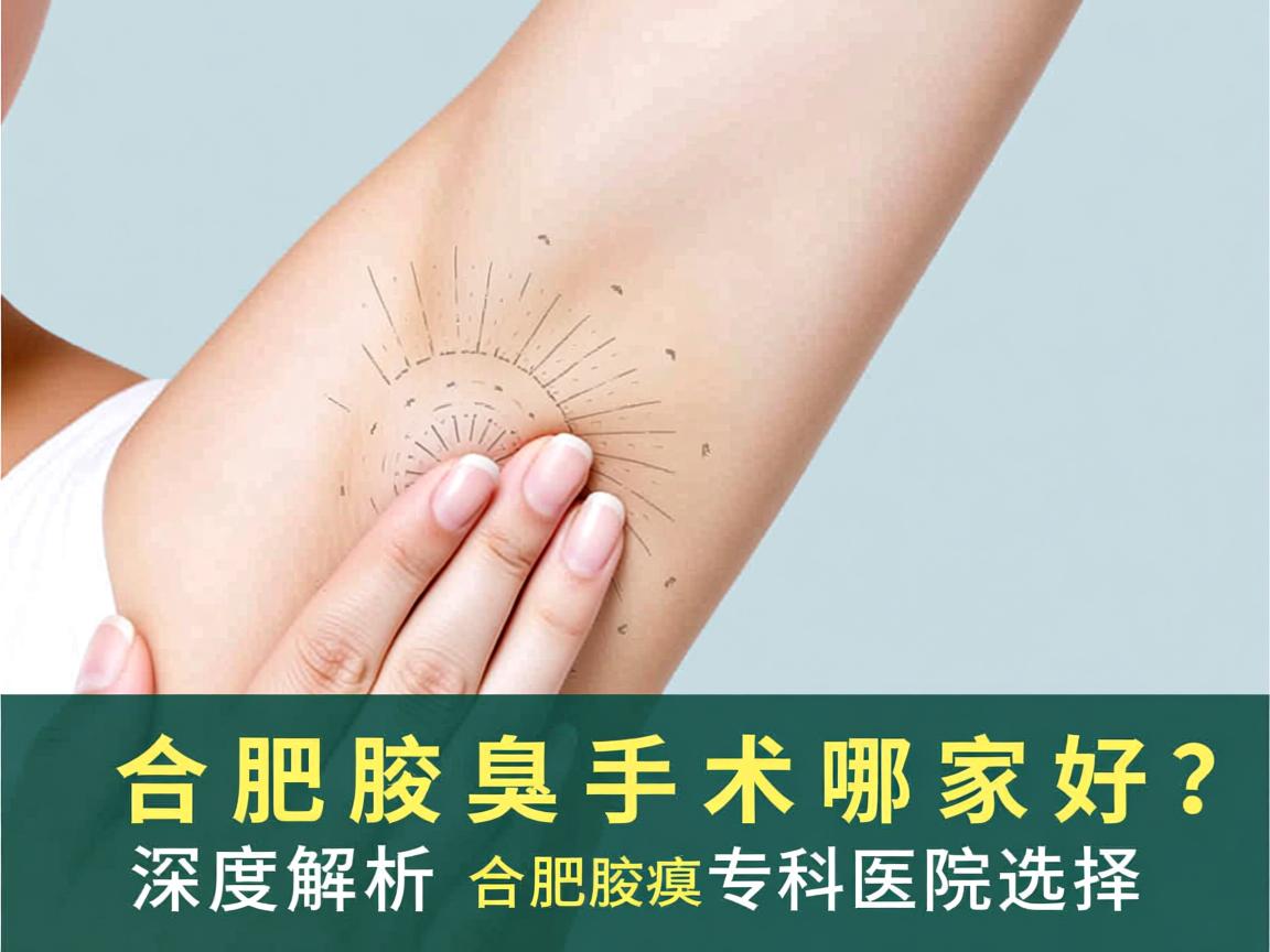 合肥腋臭手术哪家好？深度解析合肥腋臭专科医院选择