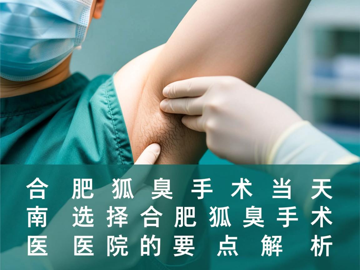 合肥狐臭手术当天指南,选择合肥狐臭手术医院的要点解析 合肥狐臭手术当天指南,选择合肥狐臭手术医院的要点解析