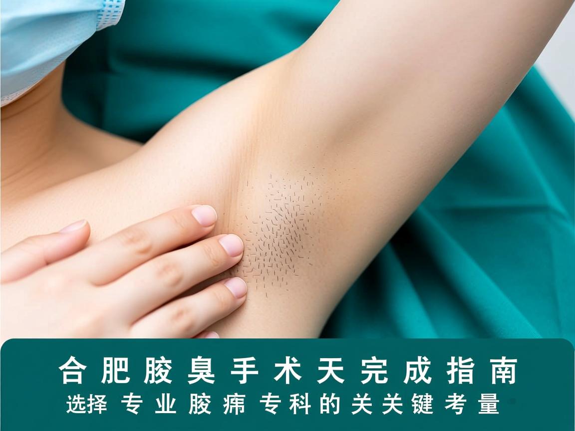合肥腋臭手术当天完成指南,选择专业腋臭专科的关键考量 合肥腋臭手术当天完成指南,选择专业腋臭专科的关键考量