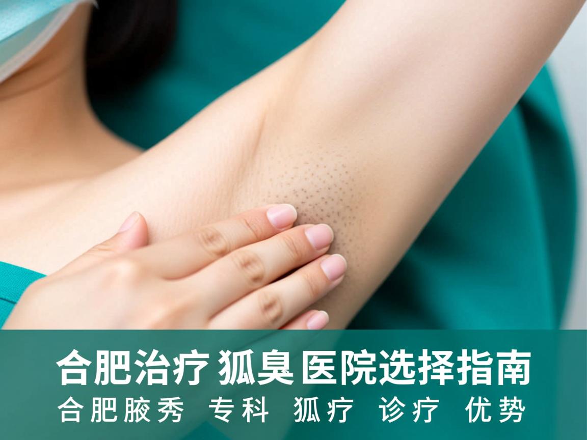 合肥治疗狐臭医院选择指南，详解合肥腋秀专科狐臭诊疗优势