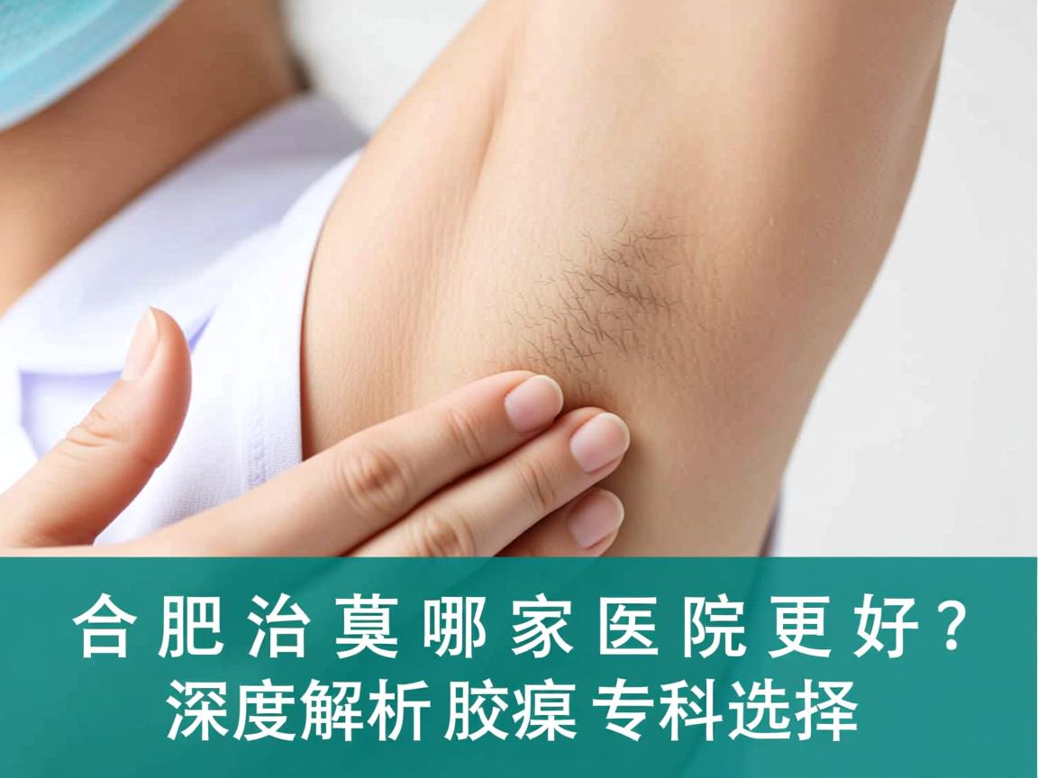 合肥治腋臭哪家医院更好？深度解析腋臭专科选择