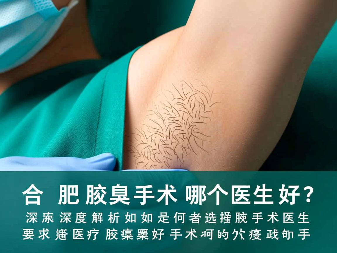 合肥腋臭手术哪个医生好?深度解析如何选择好的腋臭手术医生 合肥腋臭手术哪个医生好?深度解析如何选择好的腋臭手术医生