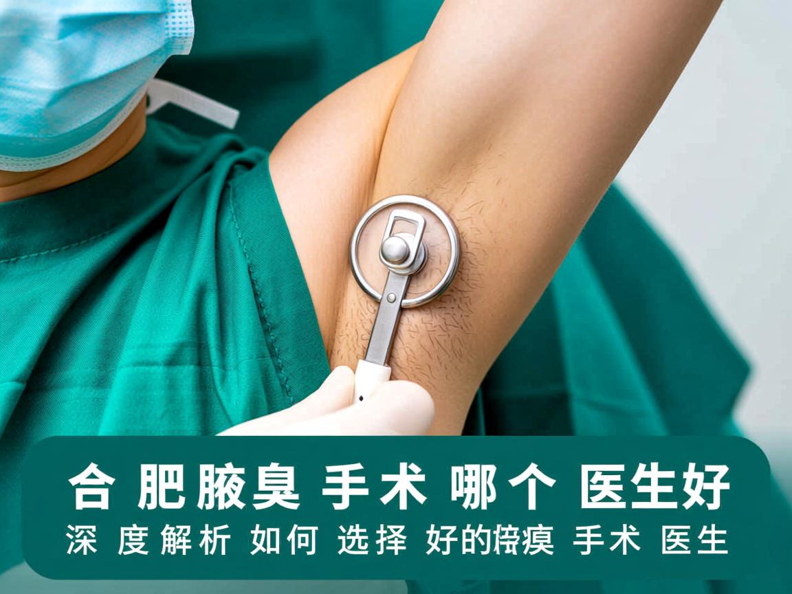 合肥腋臭手术哪个医生好?深度解析如何选择好的腋臭手术医生 合肥腋臭手术哪个医生好?深度解析如何选择好的腋臭手术医生