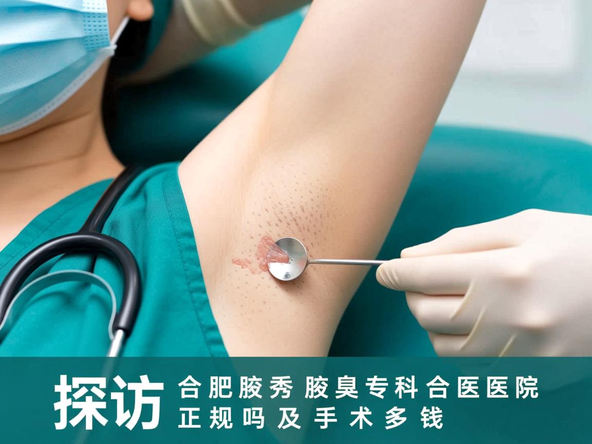 探访合肥腋秀腋臭专科，解析合肥腋秀医院正规吗及手术多少钱