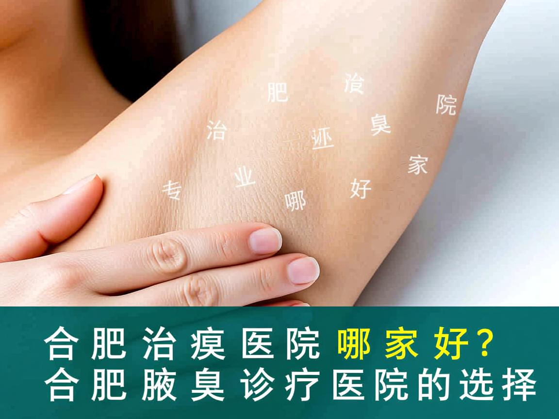 合肥治腋臭医院哪家好？专业解读合肥腋臭诊疗医院的选择