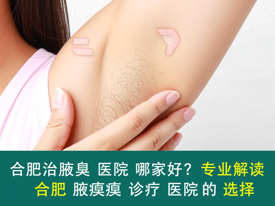 合肥治腋臭医院哪家好？专业解读合肥腋臭诊疗医院的选择