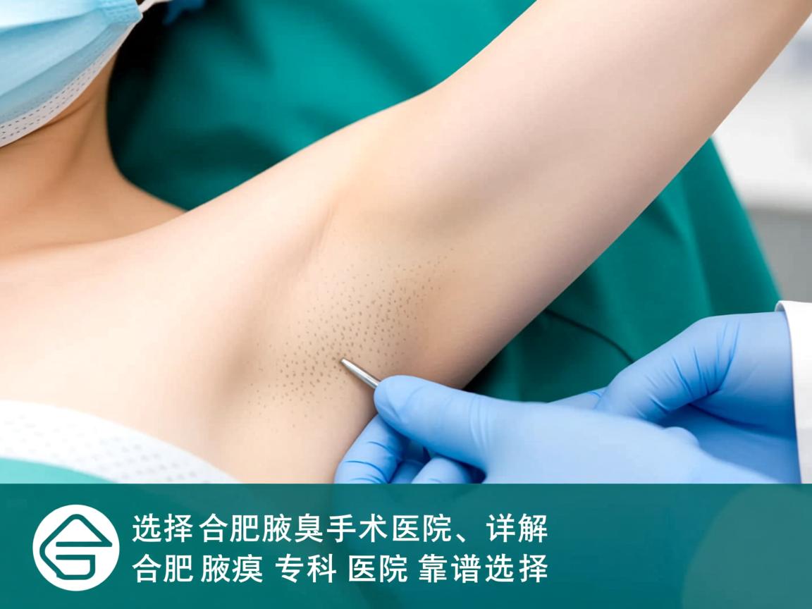 选择合肥腋臭手术医院，详解合肥腋臭专科医院的靠谱选择