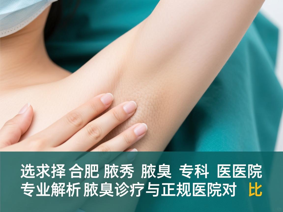 选择合肥腋秀腋臭专科医院,专业解析腋臭诊疗与正规医院对比 选择合肥腋秀腋臭专科医院,专业解析腋臭诊疗与正规医院对比