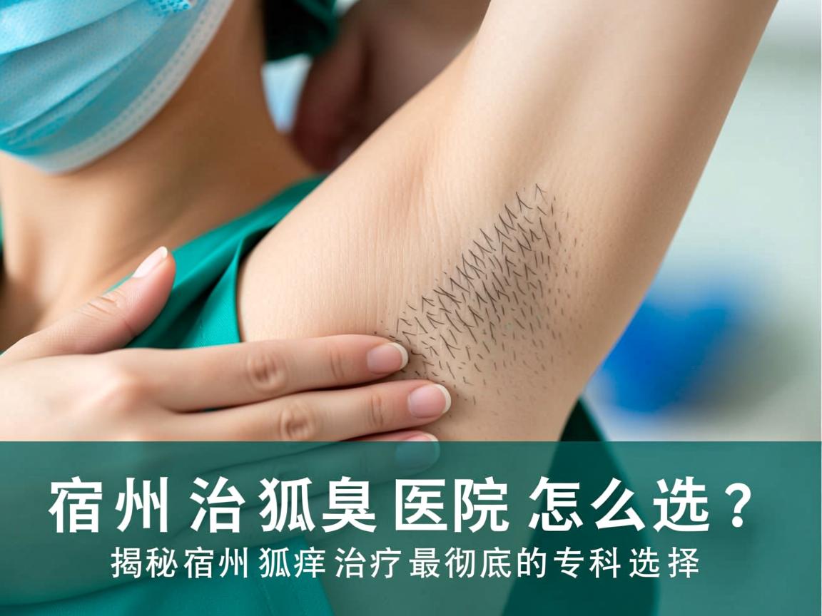 宿州治狐臭医院怎么选？揭秘宿州狐臭治疗最彻底的专科选择