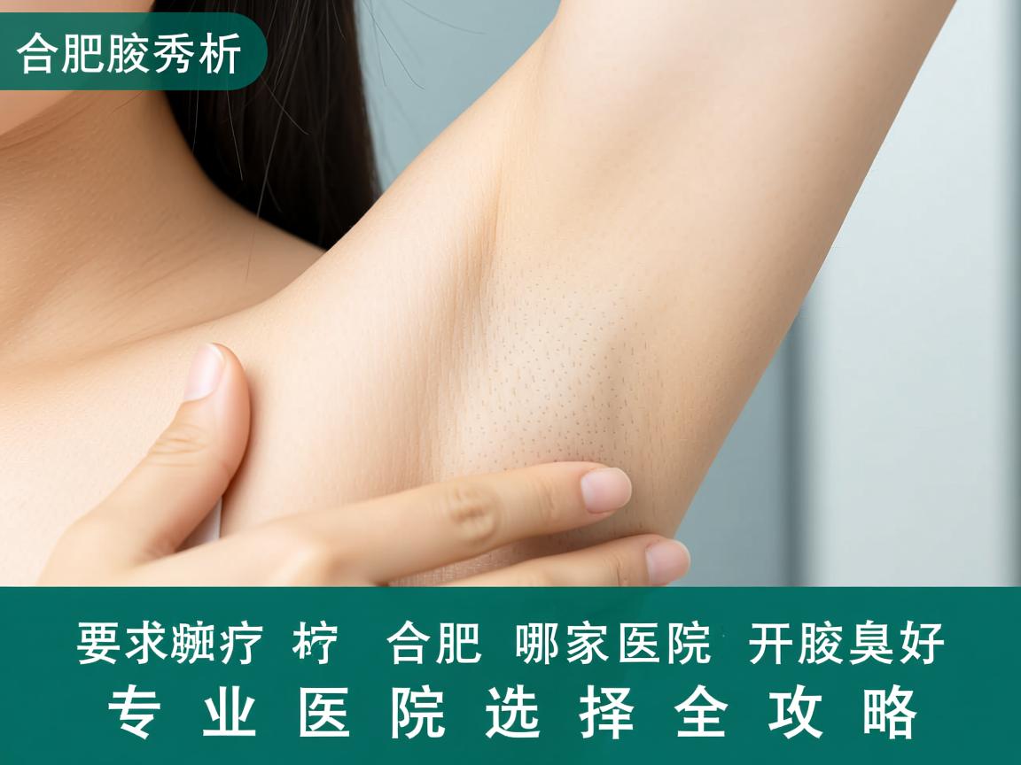 合肥腋秀解析，合肥哪家医院开腋臭好，专业医院选择全攻略