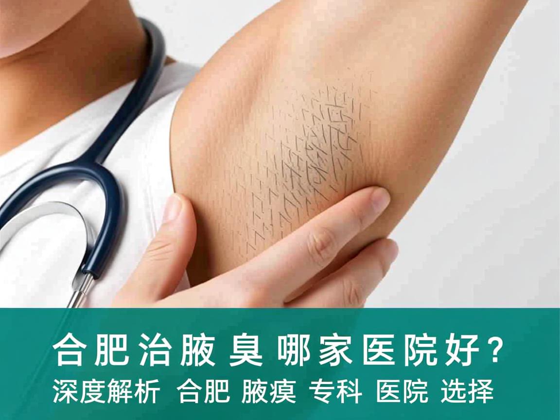 合肥治腋臭哪家医院好？深度解析合肥腋臭专科医院选择