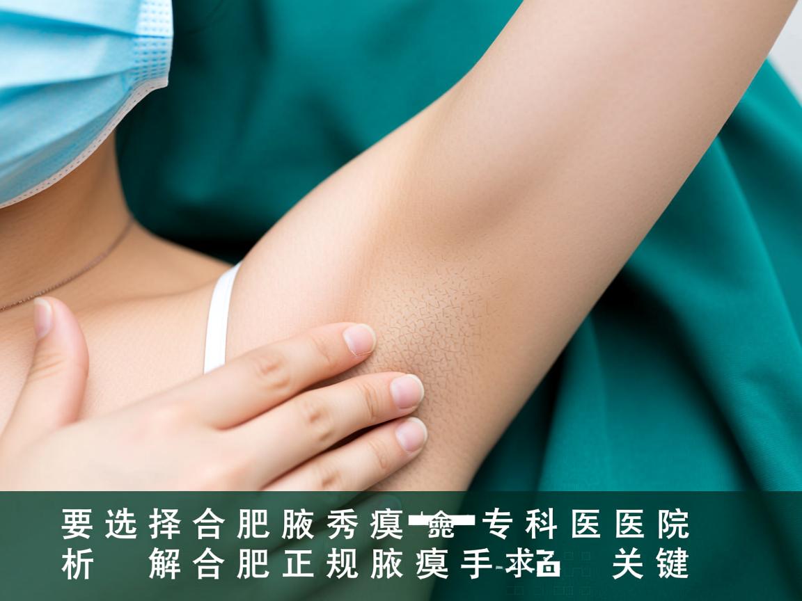 选择合肥腋秀腋臭专科医院，解析合肥正规腋臭手术的关键