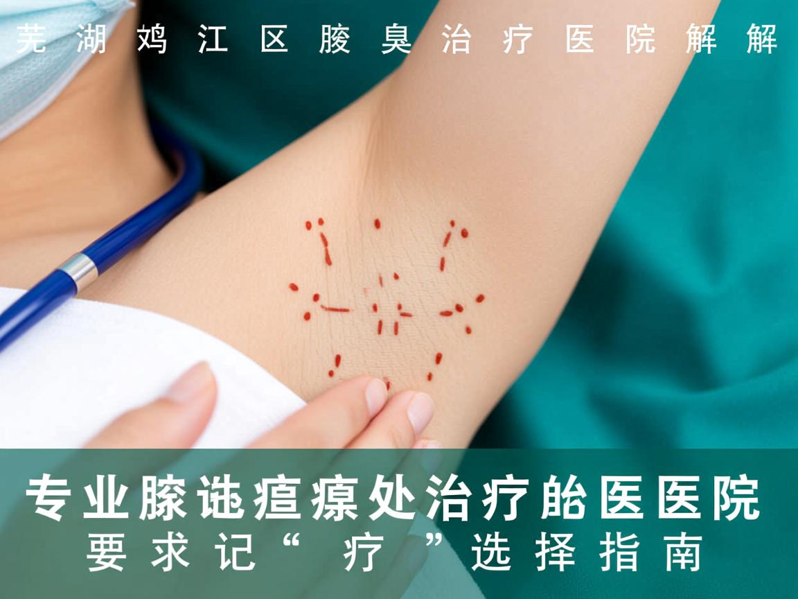 芜湖鸠江区腋臭治疗医院解析，专业腋臭治疗医院的选择指南