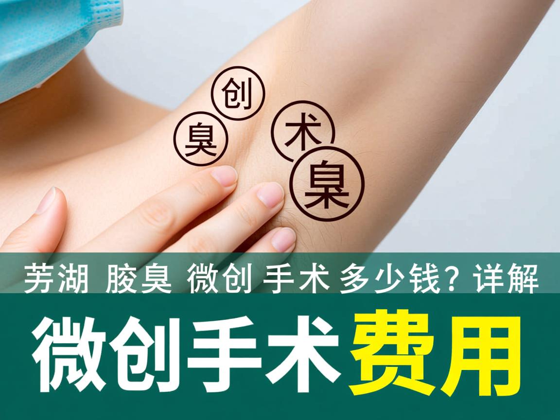 芜湖腋臭微创手术多少钱？详解腋臭微创手术费用