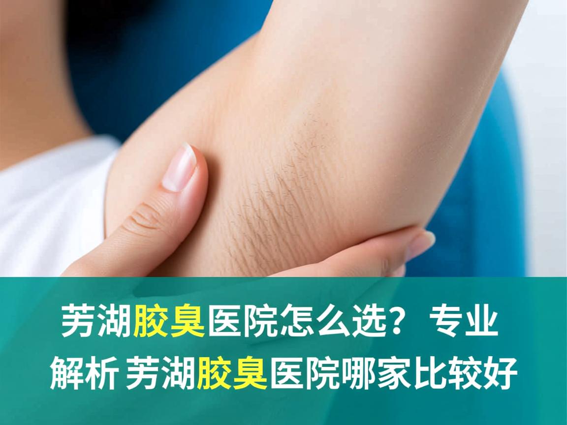 芜湖腋臭医院怎么选？专业解析芜湖腋臭医院哪家比较好