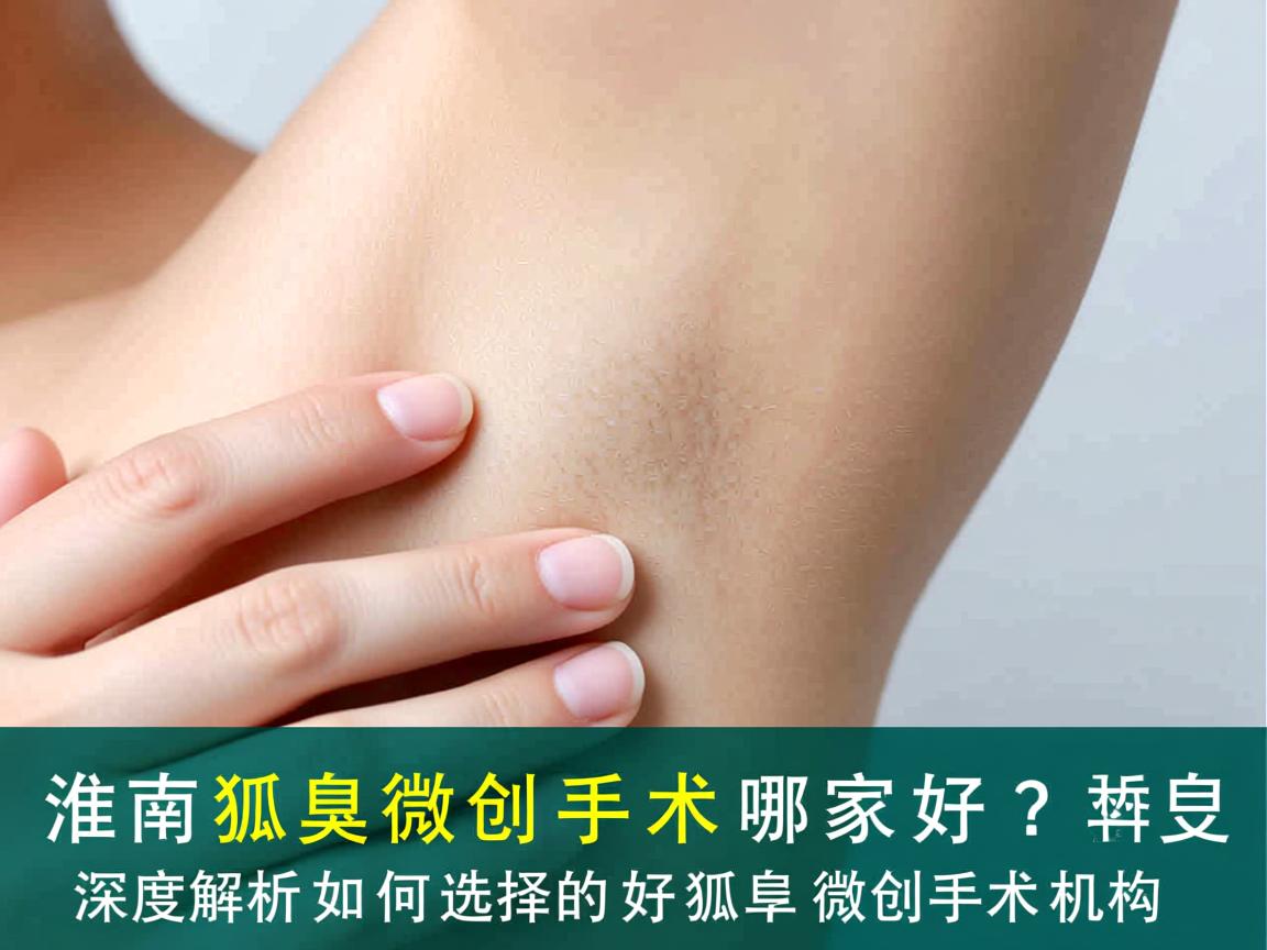 淮南狐臭微创手术哪家好？深度解析如何选择好的狐臭微创手术机构