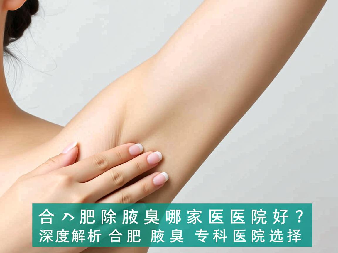 合肥除腋臭哪家医院好？深度解析合肥腋臭专科医院选择