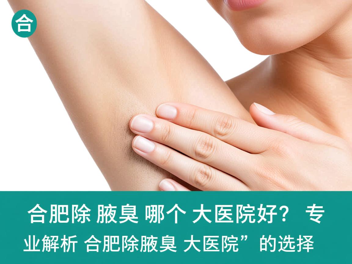 合肥除腋臭哪个大医院好？专业解析合肥除腋臭大医院的选择