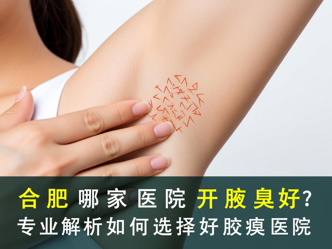 合肥哪家医院开腋臭好？专业解析如何选择好的腋臭医院