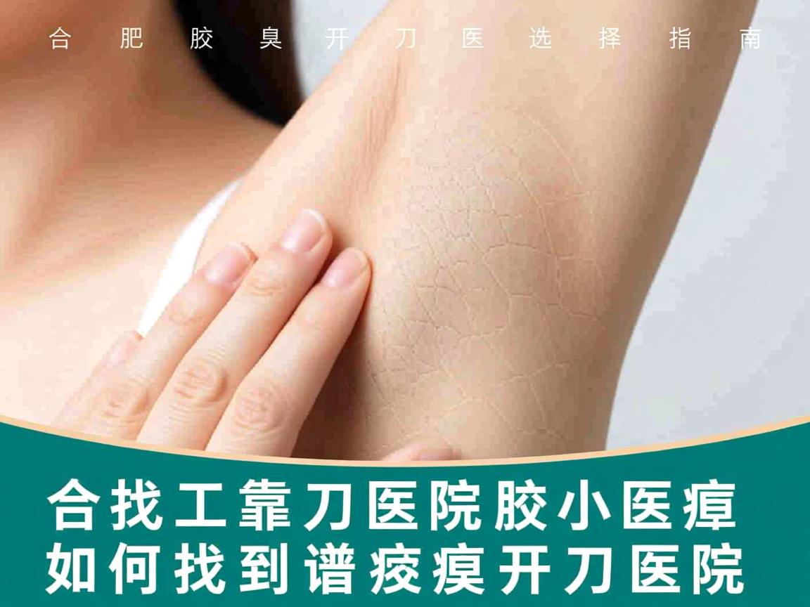 合肥腋臭开刀医院选择指南，如何找到靠谱的腋臭开刀医院