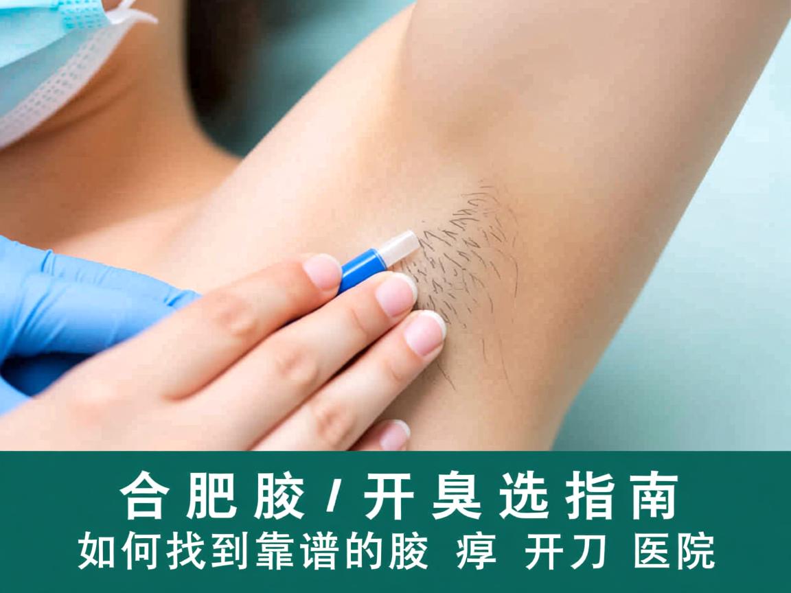 合肥腋臭开刀医院选择指南，如何找到靠谱的腋臭开刀医院