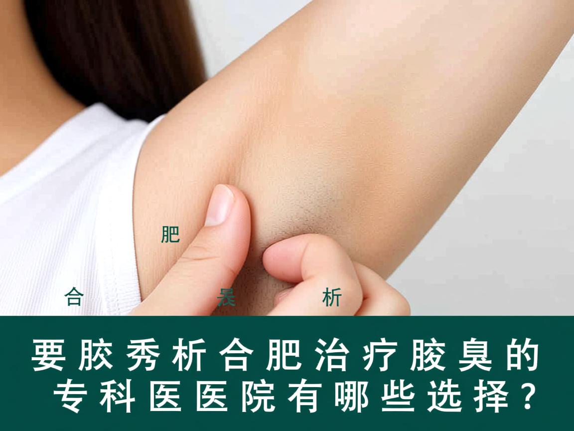 合肥腋秀解析，合肥治疗腋臭的专科医院有哪些选择？