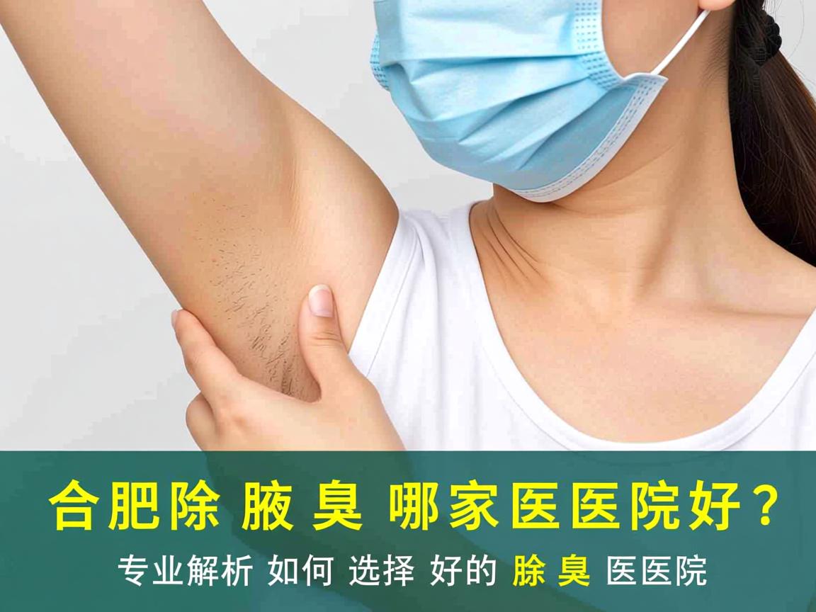 合肥除腋臭哪家医院好？专业解析如何选择好的除腋臭医院