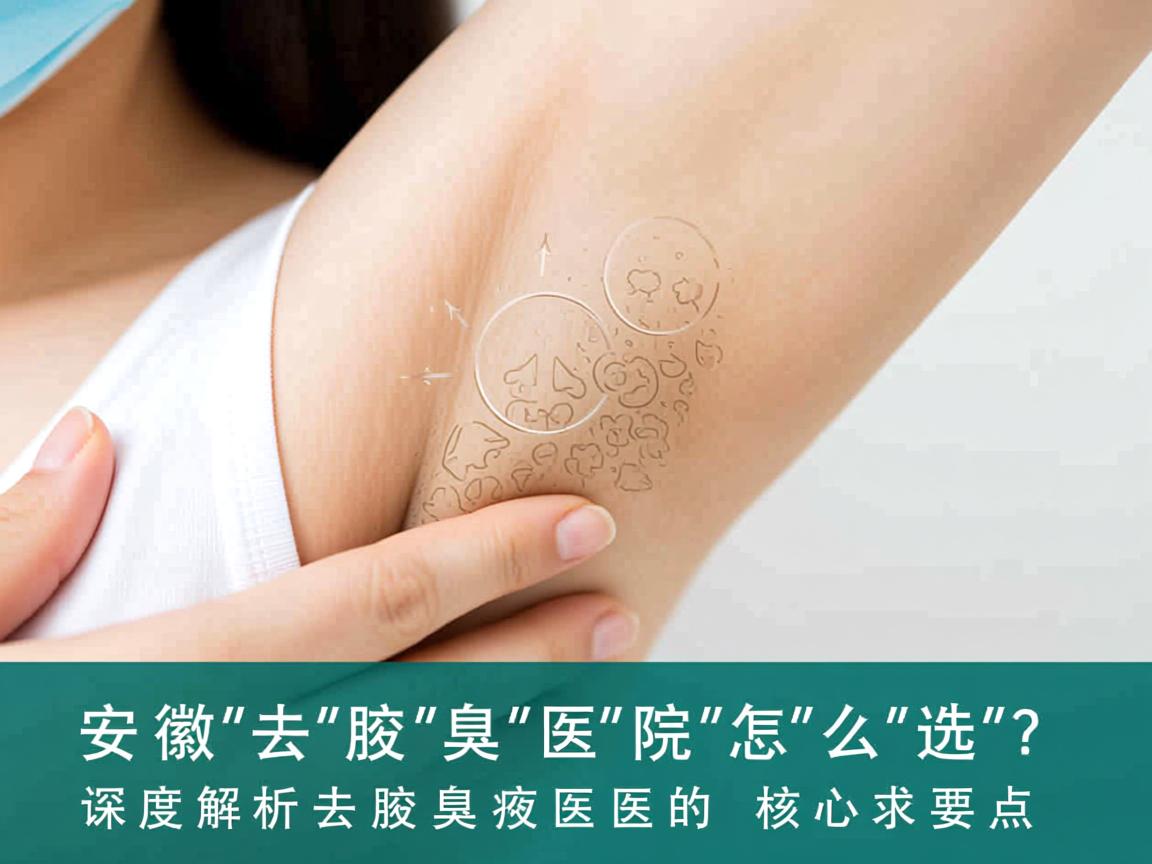 安徽去腋臭医院怎么选？深度解析安徽去腋臭医院的核心要点