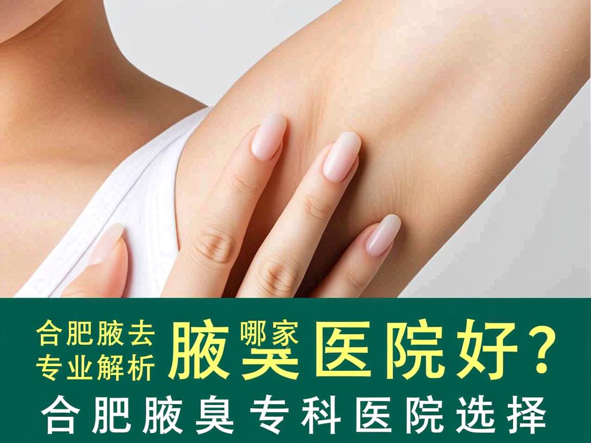 合肥去腋臭哪家医院好？专业解析合肥腋臭专科医院选择