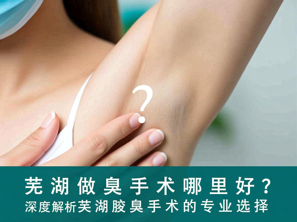 芜湖做腋臭手术哪里好？深度解析芜湖腋臭手术的专业选择