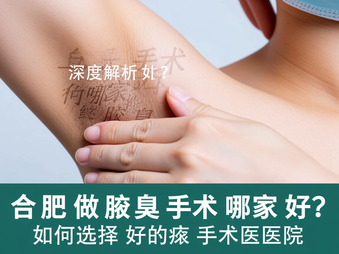 合肥做腋臭手术哪家好？深度解析如何选择好的腋臭手术医院