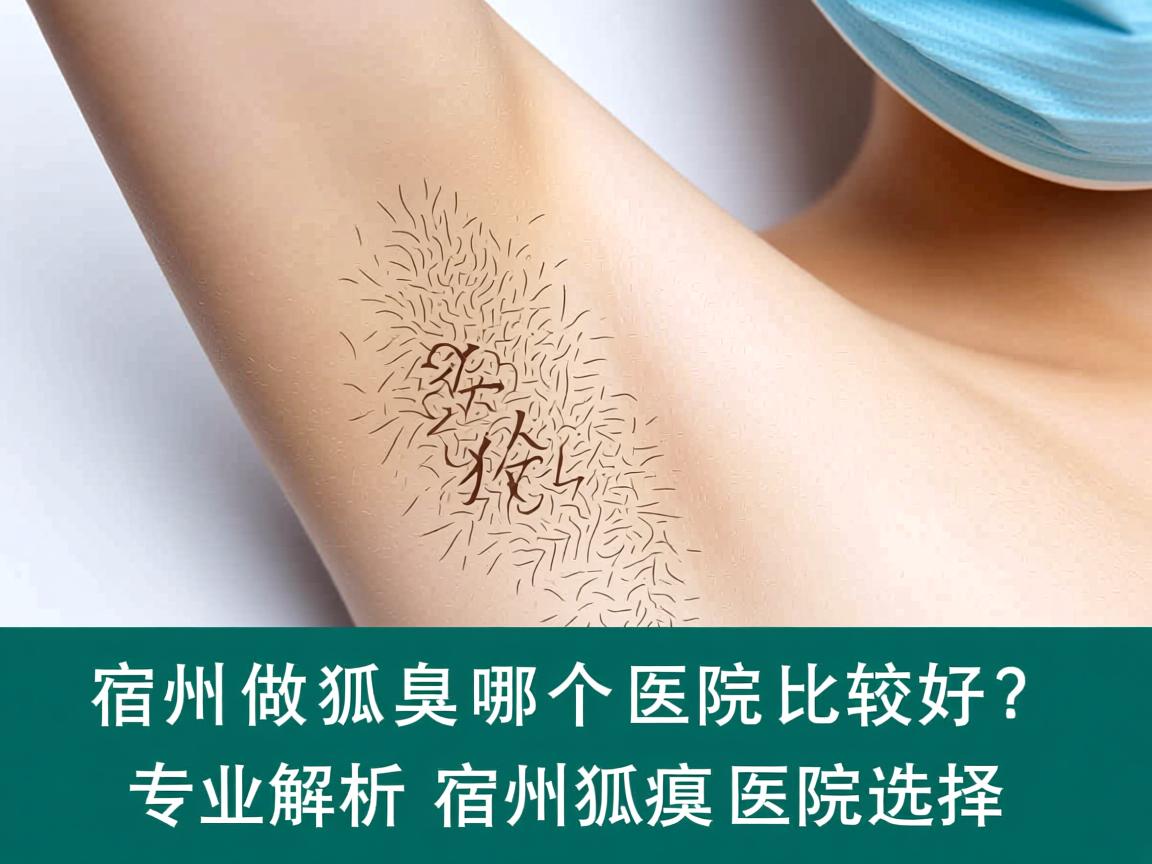 宿州做狐臭哪个医院比较好？专业解析宿州狐臭医院选择