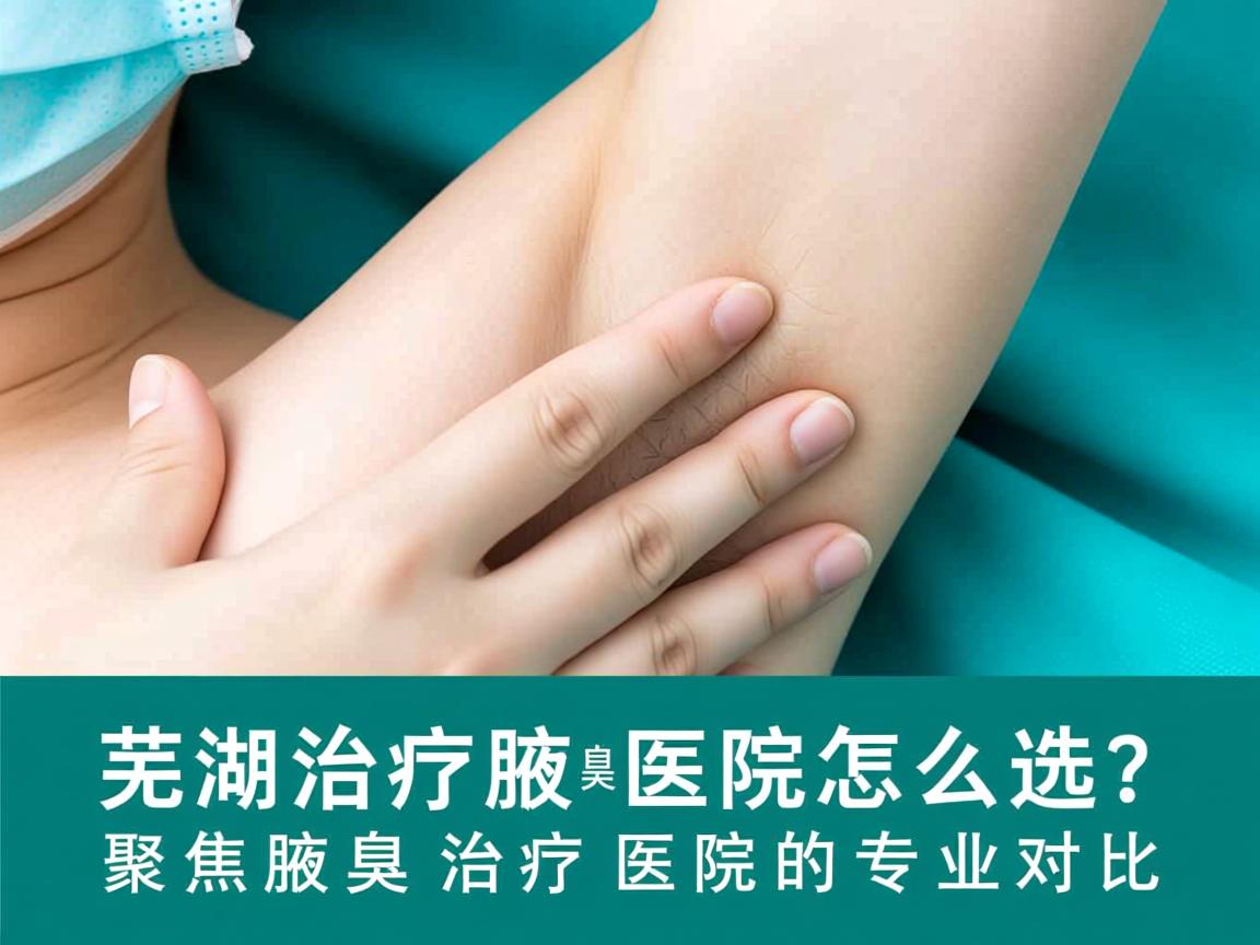 芜湖治疗腋臭医院怎么选？聚焦腋臭治疗医院的专业对比