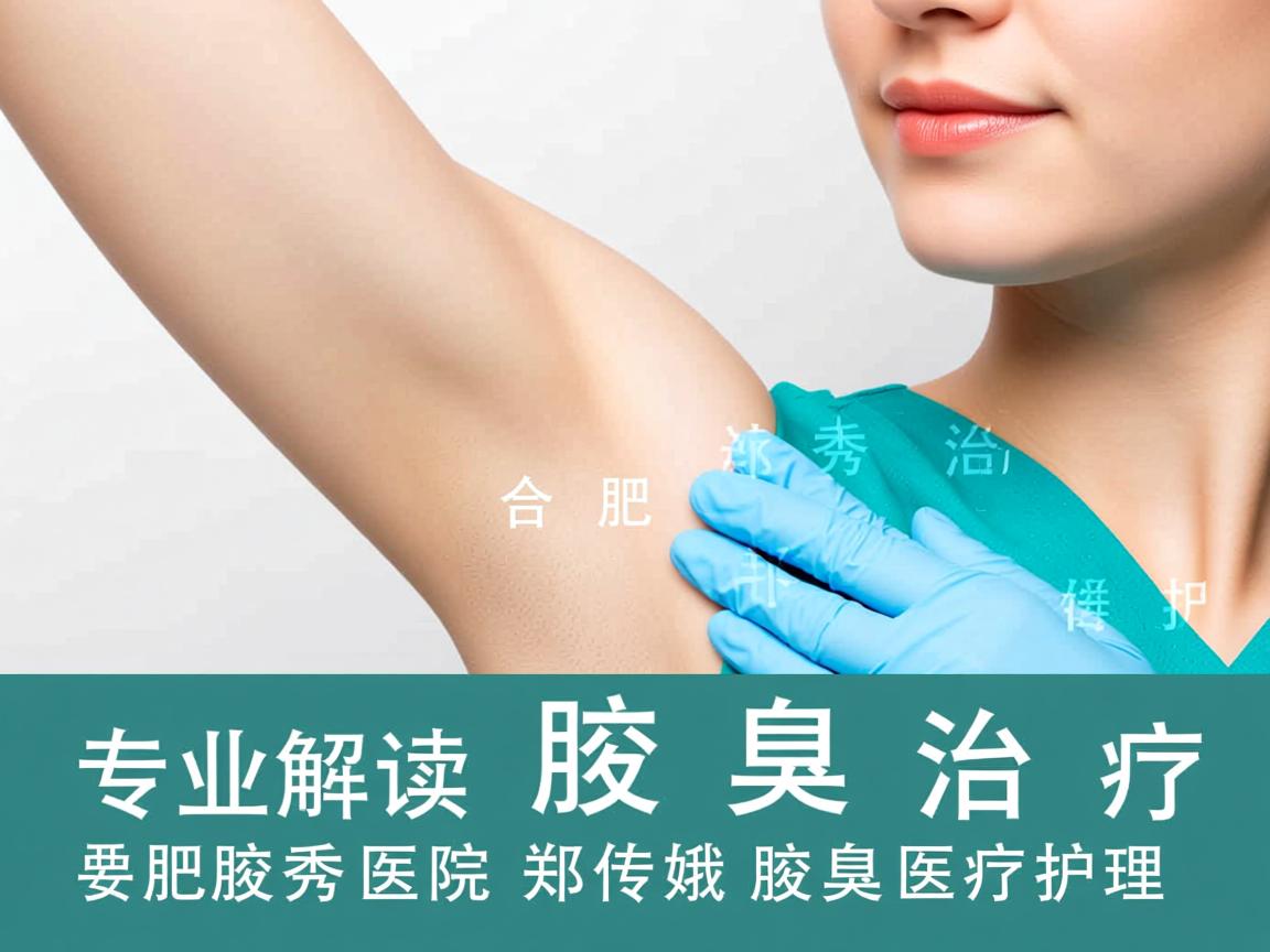 专业解读腋臭治疗，合肥腋秀医院郑传娥详解腋臭医疗护理
