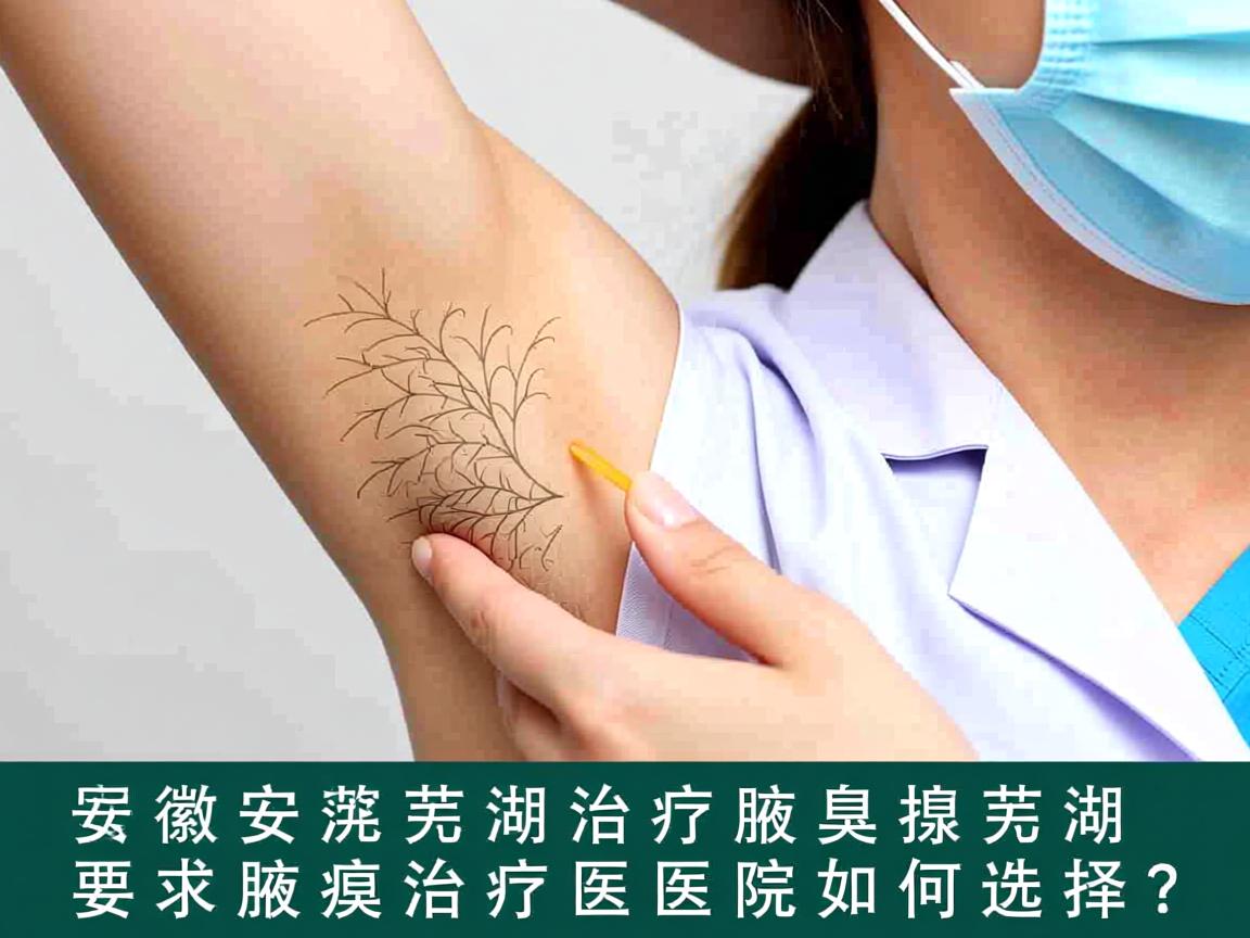 在安徽芜湖治疗腋臭，芜湖腋臭治疗医院如何选择？